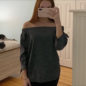 Banana Republic Off the Shoulder Jean Blouse